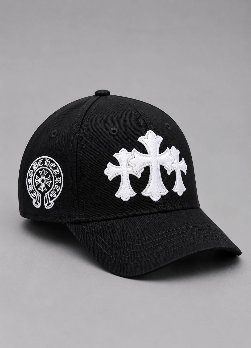 Chrome Hearts Fitted Cap - Black
