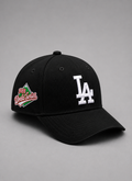 MLB Los Angeles Green Patch Fitted Cap - Black