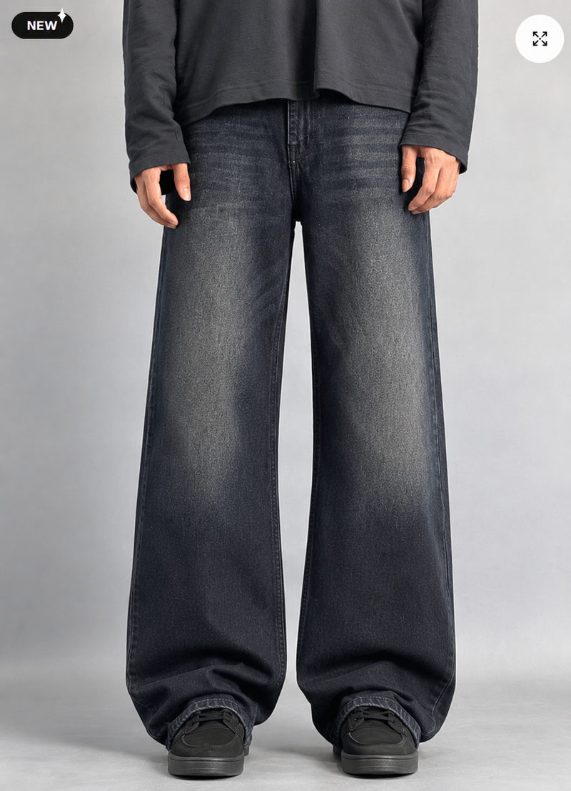 Baggy fit jeans (Black) (Copy) (Copy)