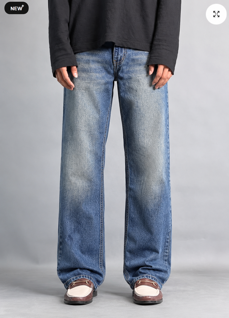 Straight fit jeans (Blue) (Copy) (Copy) (Copy) (Copy)