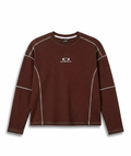 Oakley  Waffle-Knit LS Tee in Brown