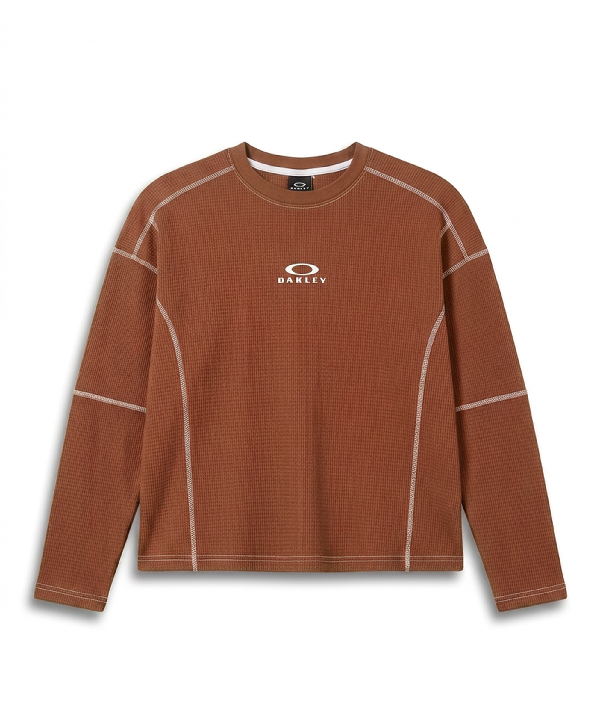 Oakley  Waffle-Knit LS Tee in Light Brown