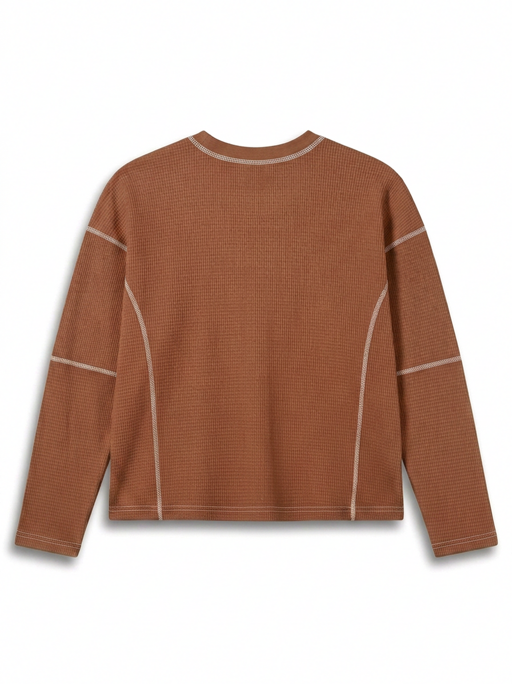 Oakley  Waffle-Knit LS Tee in Light Brown