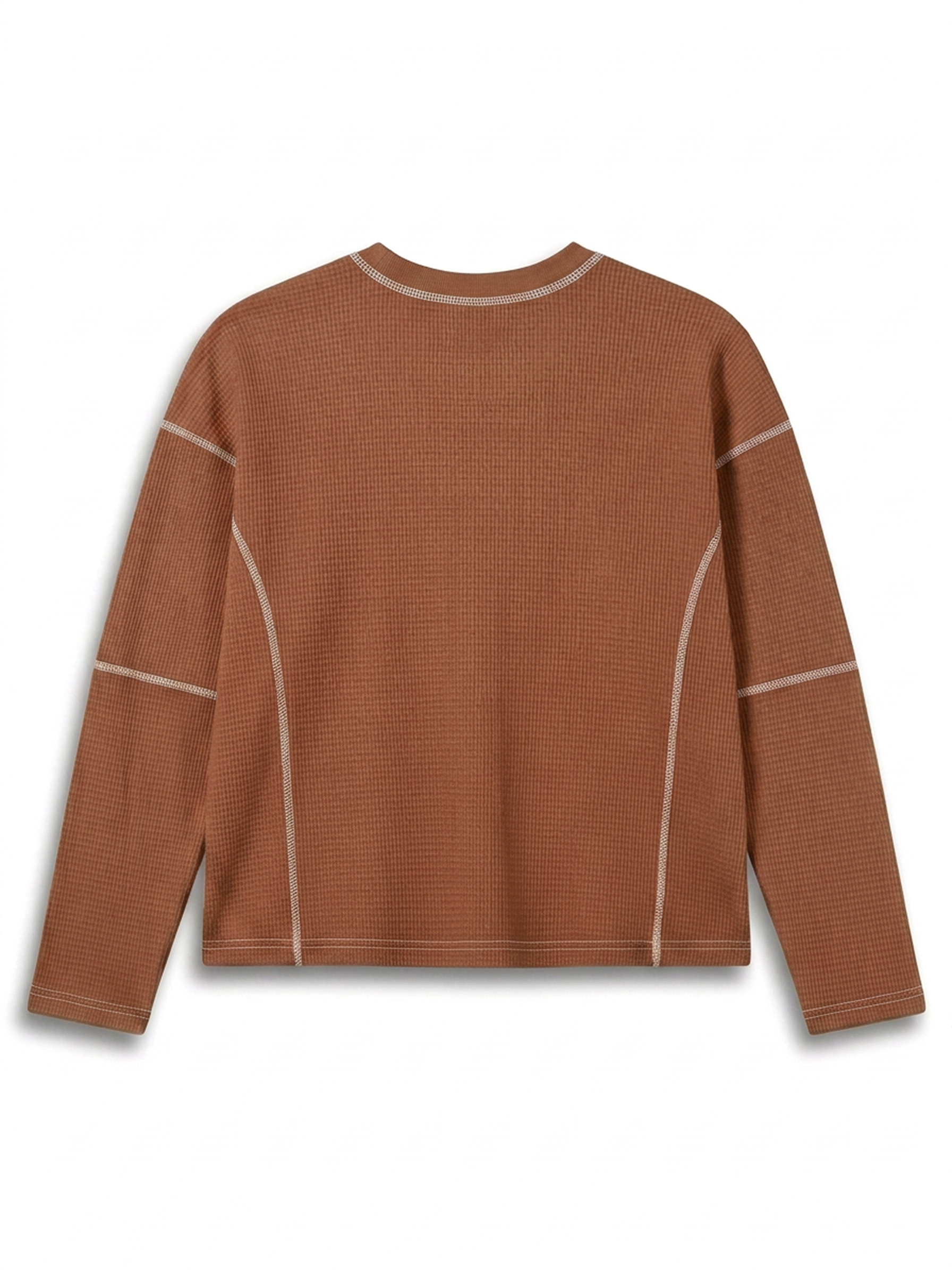 Oakley  Waffle-Knit LS Tee in Light Brown