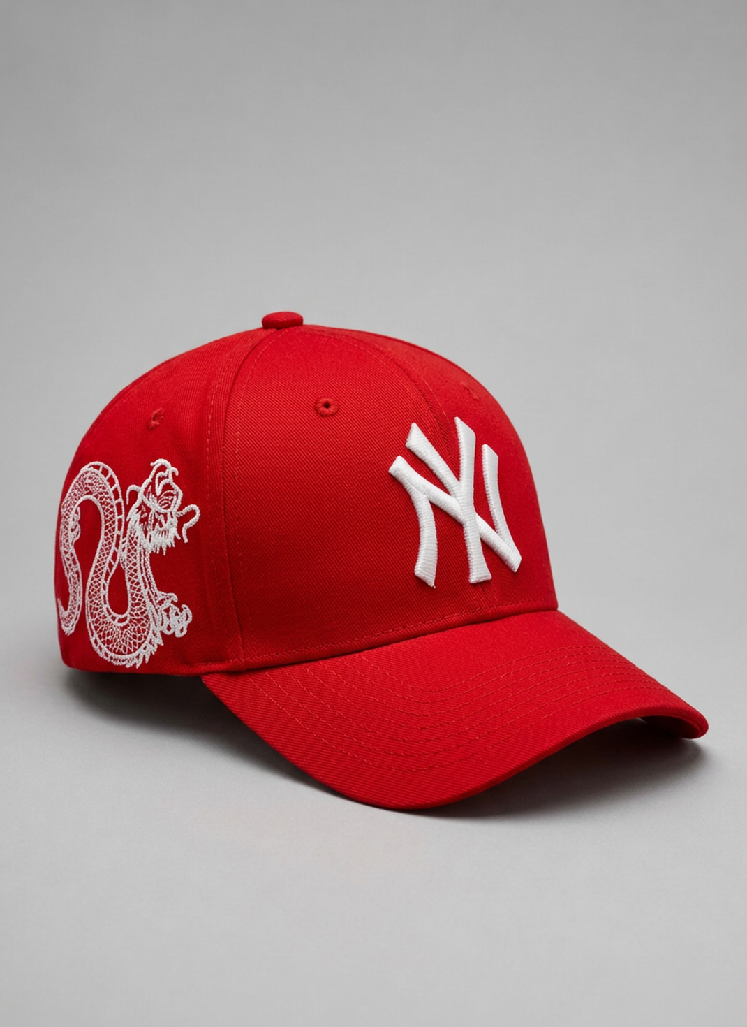 NY Dragon Cap – Crimson Red